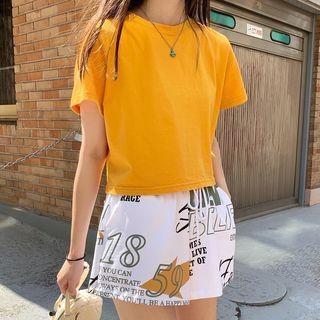 Short-sleeve T-shirt / Print Shorts
