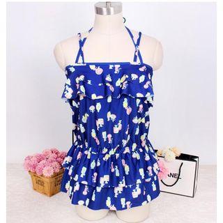 Set: Print Bikini + Cover Dress