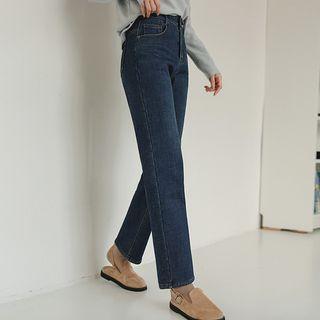 Straight-leg / Wide-leg / Boot-cut Napped Jeans