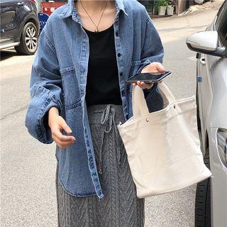 Denim Shirt As Shown In Figure - One Size