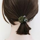 Lace & Pearl Hair Tie As Shown In Figure - One Size
