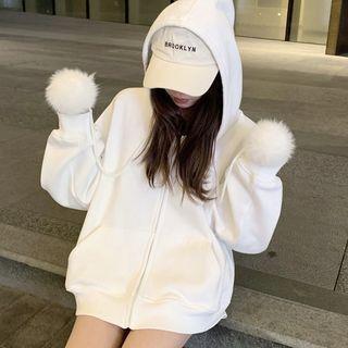Plain Zipped Hoodie / Camisole Top / Mini Skirt