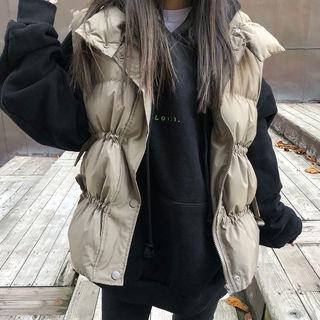 Tie-detail Padded Vest