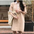 Polo-neck Mini Dress