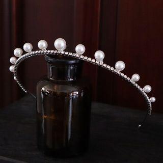 Faux Pearl Wedding Tiara