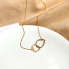 Link Hoop Necklace 1 Pc - Necklace - Gold - One Size
