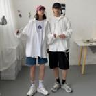 Long Sleeve Plain Hoodie Jacket