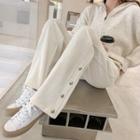 Knit Button Sweatpants