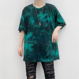 Round Neck Tie-dye T-shirt