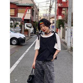 Plain Tie-strap Camisole Top