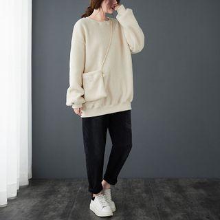 Fleece Round-neck Sweater