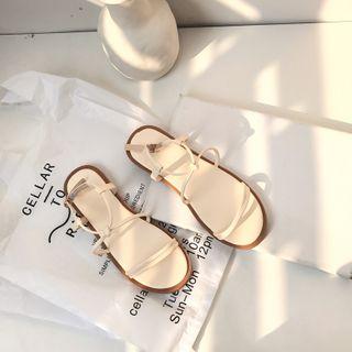 Strappy Lace Up Sandals