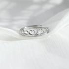 Crown Open Ring 1 Pc - Silver - One Size