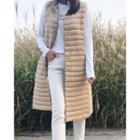 Duck Feather Padded Long Vest