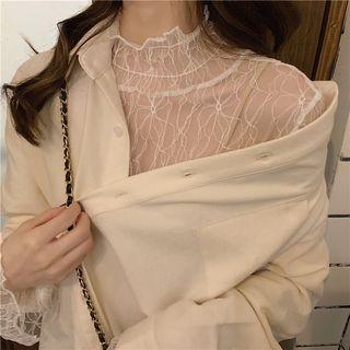 Plain Shirt / Lace Top