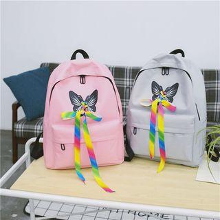 Butterfly Print Lightweight Backpack