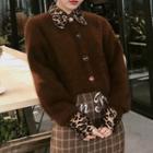 Animal Print Shirt / Buttoned Jacket