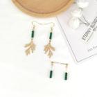 Stone & Alloy Branches Dangle Earring
