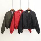 Lace Up Side Bomber Jacket