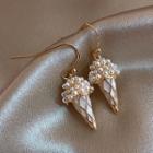 Faux Pearl Ice Cream Drop Earring 1 Pair - As Shown In Figure - Drop Earring - Gold - One Size
