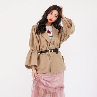 Bell-sleeve Single-breasted Jacket