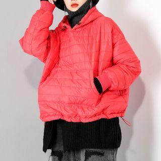 Paneled Padded Hoodie