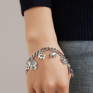 Metal Elephant Bracelet 6824 - 01 - As Shown In Figure - One Size