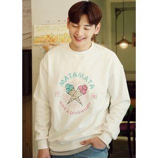 Icecream Print Sweatshirt