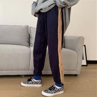 Striped Fleece Sweatpants