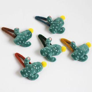 Chenille Cactus Hair Clip