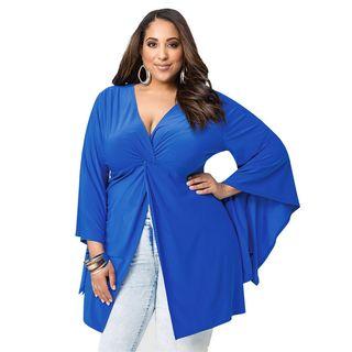 V-neck Long Sleeve Top