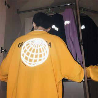 Loose-fit 3m-print Pullover