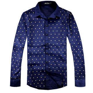 Long-sleeve Star Pattern Shirt