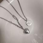 Set: Pendant Necklace Xl1541 - Silver - One Size