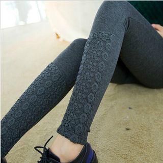 Crochet Trim Leggings