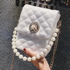 Faux Pearl Handle Crossbody Bag