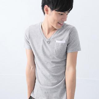 Short-sleeve Contrast-trim T-shirt