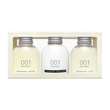 Tamanohada - Orange Bath Care Set : Shampoo 80ml + Conditioner 80ml + Tamanohada Liquid 1 Set
