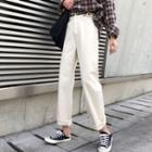 High Rise Straight-legged Cropped Pants