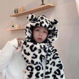 Leopard Print Trapper Hat