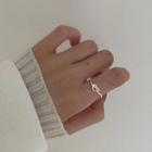 Knot Sterling Silver Open Ring Silver - 15