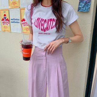 Heart Letter Regular-fit T-shirt