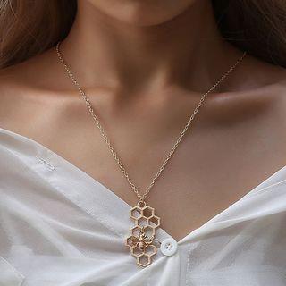Beehive Pendant Necklace