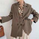 Asymmetric Tie-strap Blazer