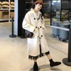 Hooded Toggle Coat White - One Size