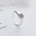 925 Sterling Silver Good Luck Lettering Open Ring Silver - One Size