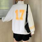Half-zip Numbering Sweatshirt