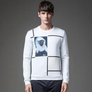 Printed Long-sleeve Sweat Shirt