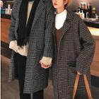 Couple Matching Houndstooth Single-breasted Coat