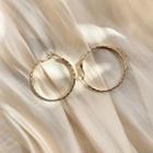 Ring Earring 1 Pair - Gold - One Size